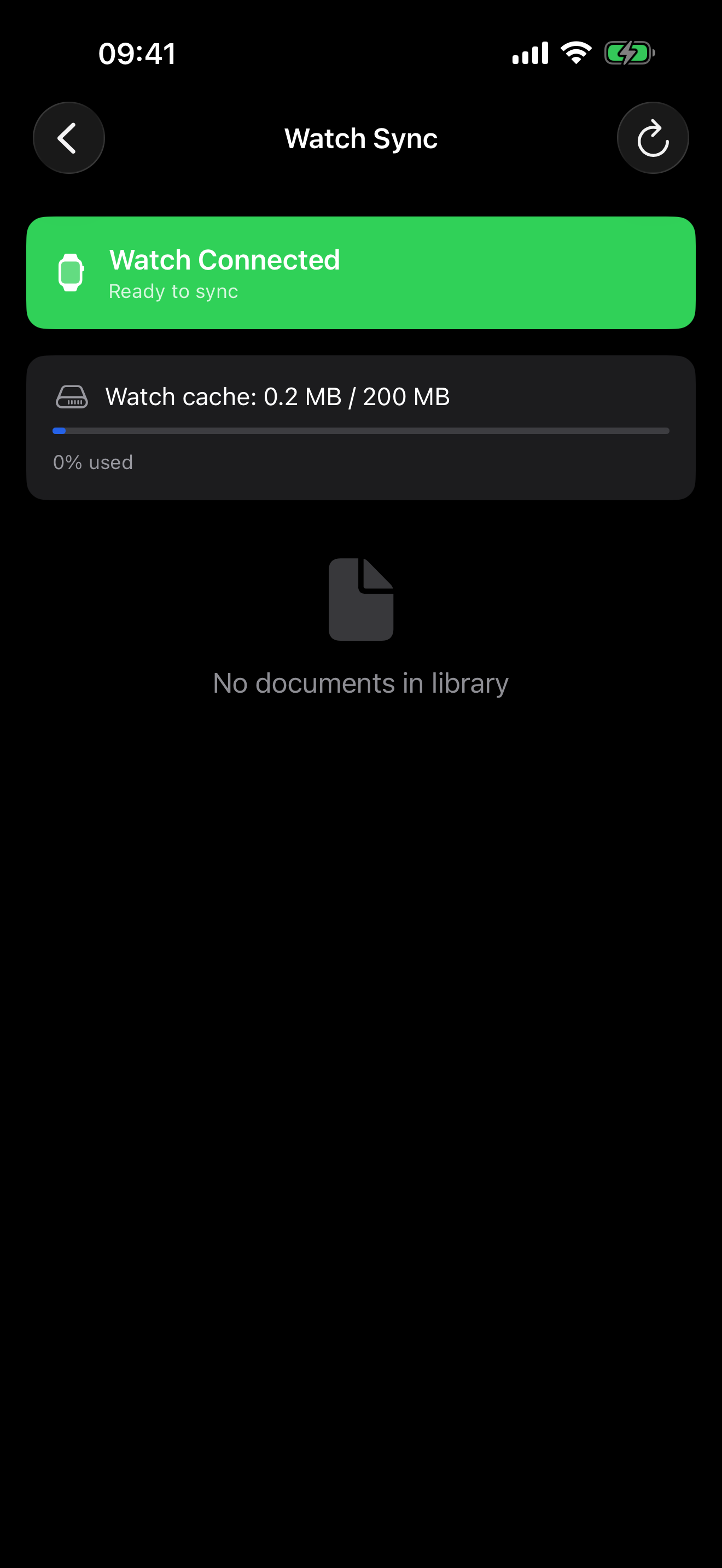 Watch sync