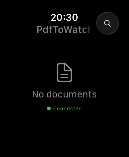 Apple Watch screen
